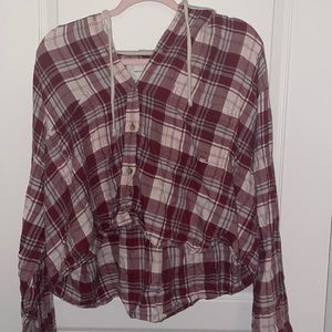 American Eagle hooded flannel. XXL.
